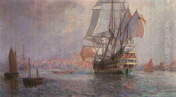 The Home Port Oil Painting by John P. Benson