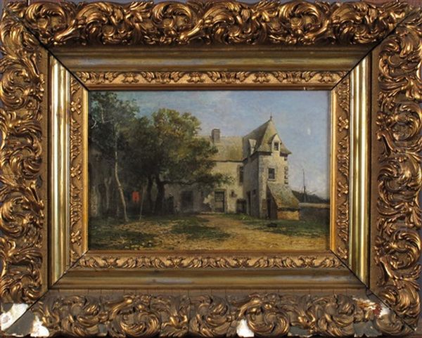 La Ferme Fortifiee Oil Painting by Louis Bentabole