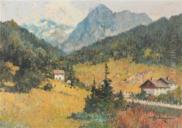 Veduta Montana Oil Painting by Cesare Bentivoglio