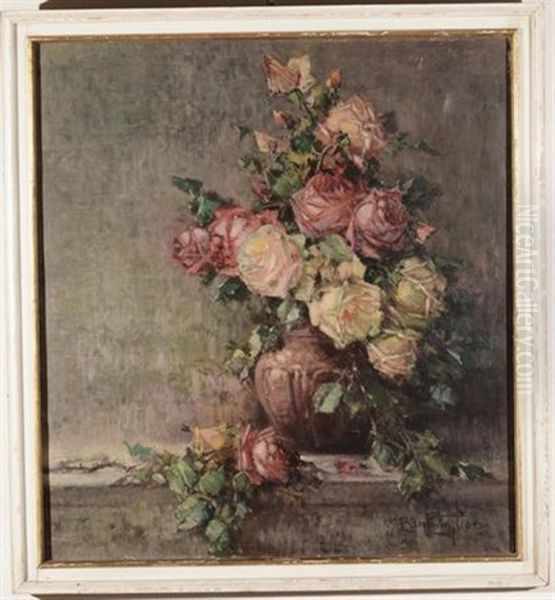 Fiori Oil Painting by Cesare Bentivoglio