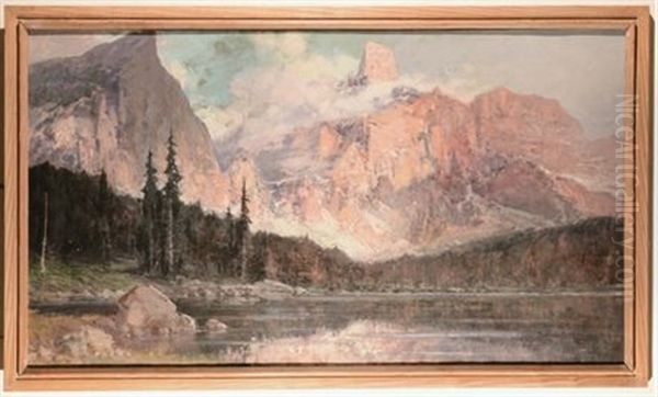 Dolomiti Oil Painting by Cesare Bentivoglio