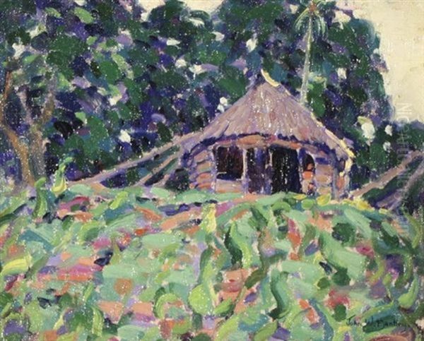 Samoan Hut, Taitasa District, Upolu Island, Samoa by John William Bentley