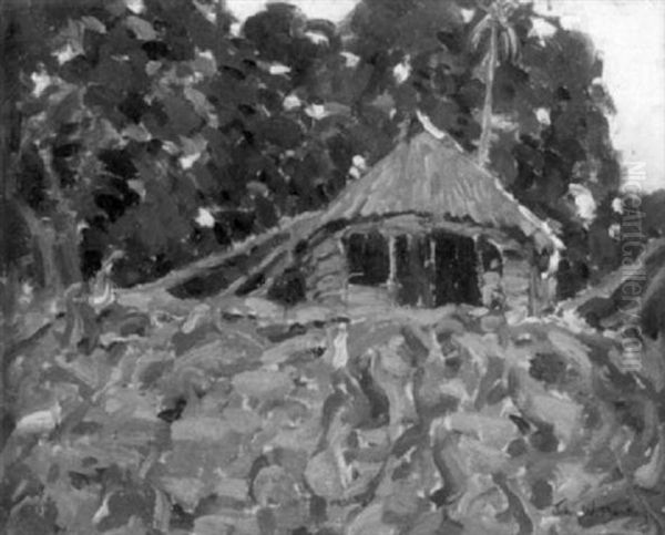 Samoan Hut by John William Bentley