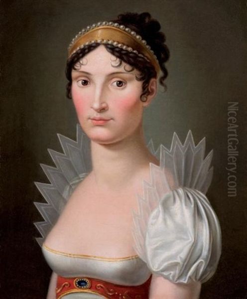 Portrait En Buste D'elisa Bonaparte by Pietro Benvenuti