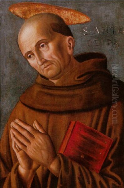 Saint Anthony Of Padua Oil Painting by  Benvenuto di Giovanni