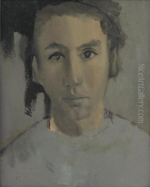 Portrait D'un Jeune Homme Oil Painting by Christian Berard