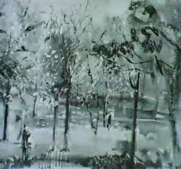 Au Bois De Vincennes Oil Painting by Christian Berard