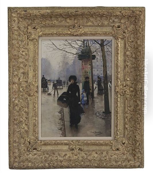 Une Parisienne Oil Painting by Jean Beraud