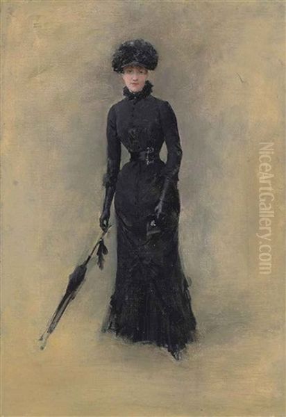 La Parisienne Oil Painting by Jean Beraud