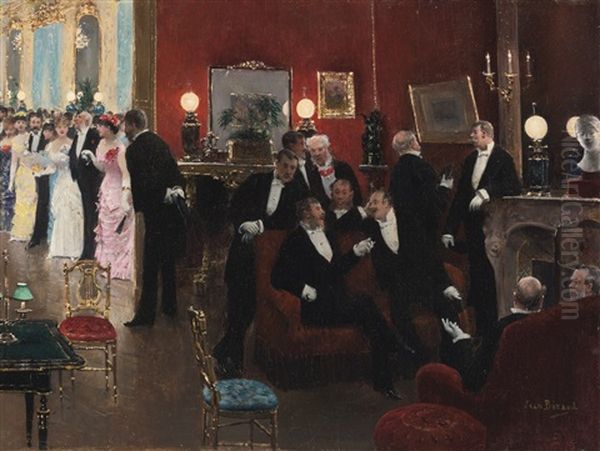 La Reception Oil Painting by Jean Beraud