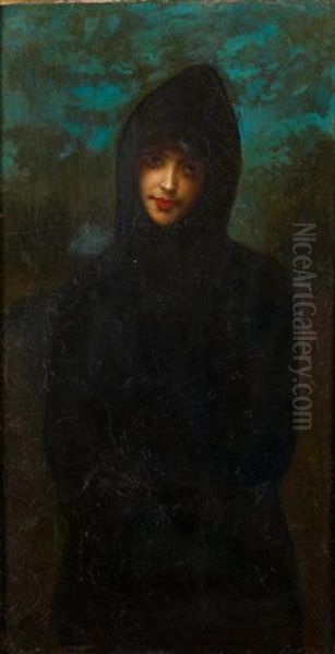 Portrait De Liane De Pougy Oil Painting by Jean Beraud