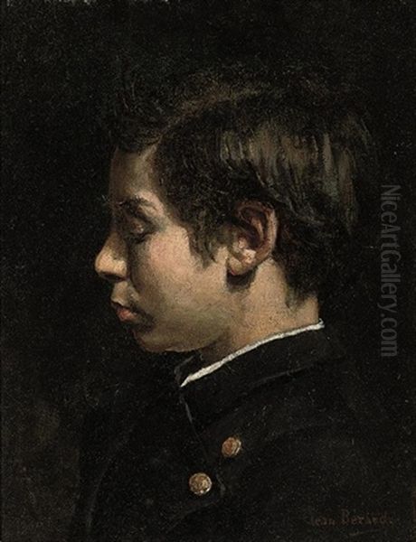 Portrait De Jeune Garcon Oil Painting by Jean Beraud