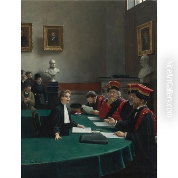 The Doctoral Jury Oil Painting by Jean Beraud