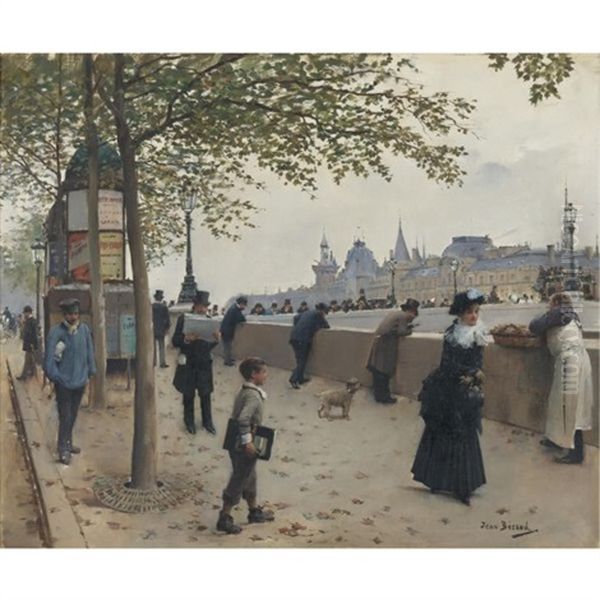 Le Pont Neuf Oil Painting by Jean Beraud