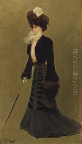 Une Parisienne Oil Painting by Jean Beraud