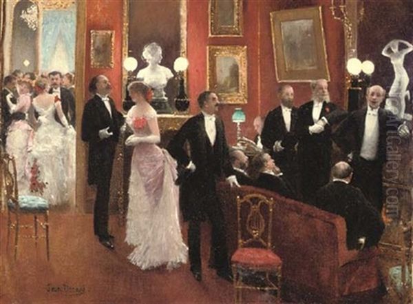 Scene De Bal Oil Painting by Jean Beraud