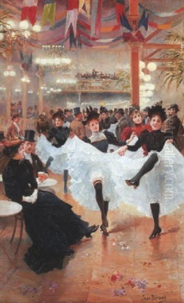 Le Cafe De Paris Oil Painting by Jean Beraud