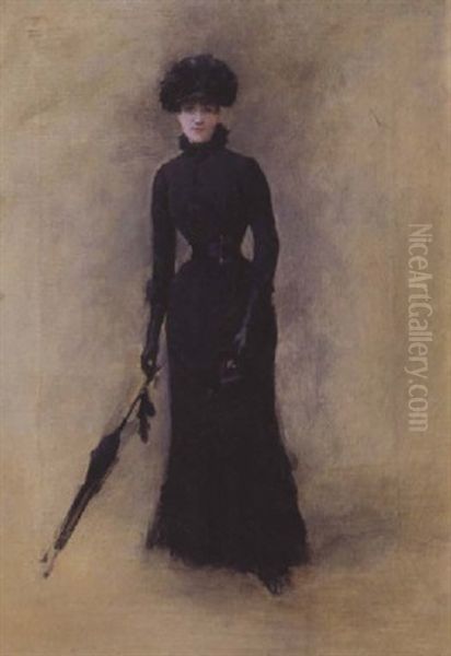 La Parisienne Oil Painting by Jean Beraud