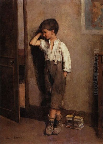 The Penitent Schoolboy Oil Painting by Jean Beraud