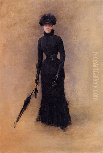 La Parisienne Oil Painting by Jean Beraud