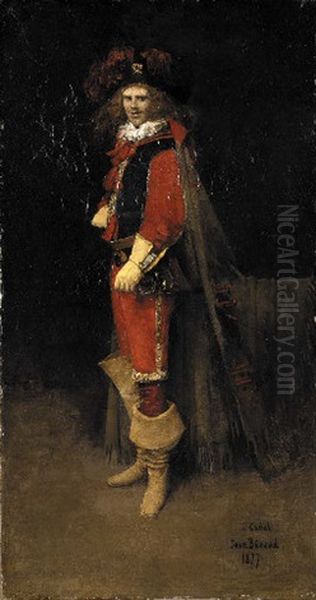 Coquelin The Younger As Sylvestre In Les Fourberies De Scapin By Moliere Oil Painting by Jean Beraud