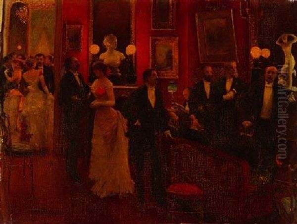 Ball Beim Prasidenten Oil Painting by Jean Beraud