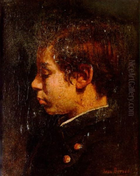 Portrait Of A Boy Oil Painting by Jean Beraud