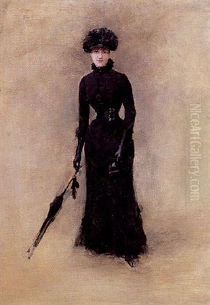 La Parisienne Oil Painting by Jean Beraud