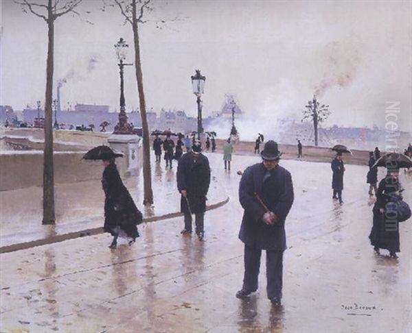 Le Pont Neuf, Paris Oil Painting by Jean Beraud