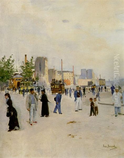 A Morning Stroll Oil Painting by Jean Beraud