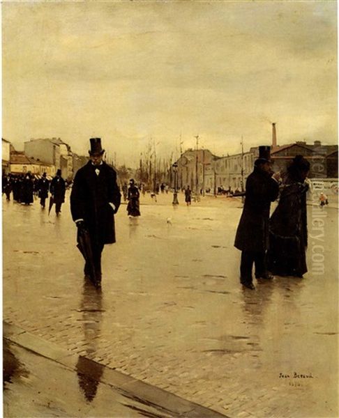 Le Retour De L'enterrement Oil Painting by Jean Beraud