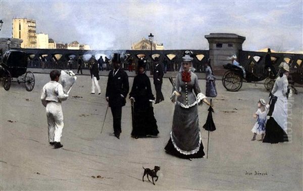 Le Pont De L'europe Oil Painting by Jean Beraud