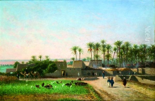 Tell El Kebir Oil Painting by Narcisse Berchere