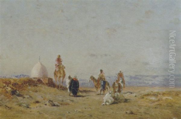 Scena Araba Oil Painting by Narcisse Berchere