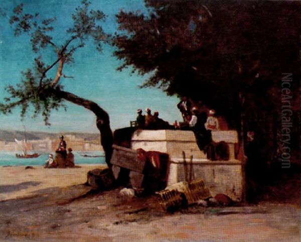 Kief Au Bord Du Bosphore Oil Painting by Narcisse Berchere