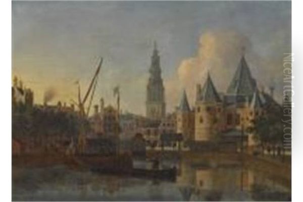 Amsterdam Oil Painting by Gerrit Adriaensz Berckheyde