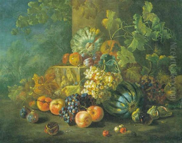 Natura Morta Di Frutta Oil Painting by Christian Berentz