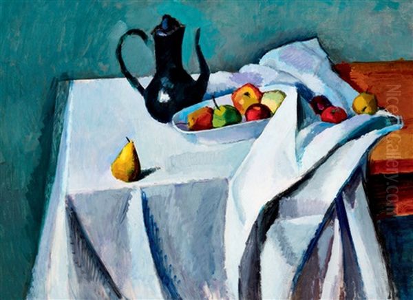 Still-life With Fruits Oil Painting by Robert Bereny