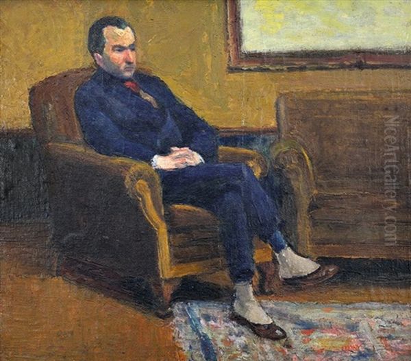 Personaje En El Sillon Oil Painting by Milo Beretta