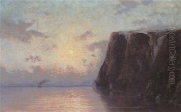 Parti Fra Nordkap Oil Painting by Betzy Rezora Berg