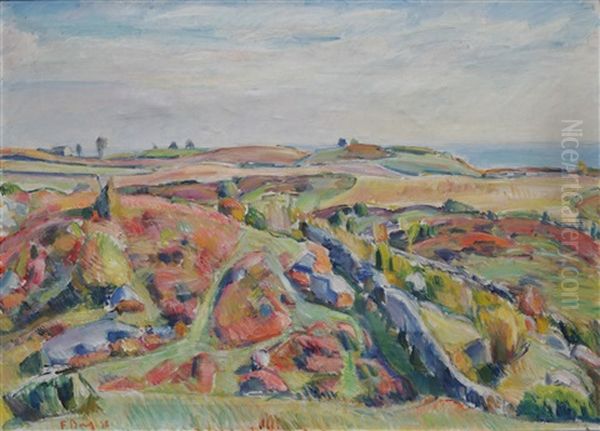 Ljungbackar, Gladsax Hallar Oil Painting by Frans Berg