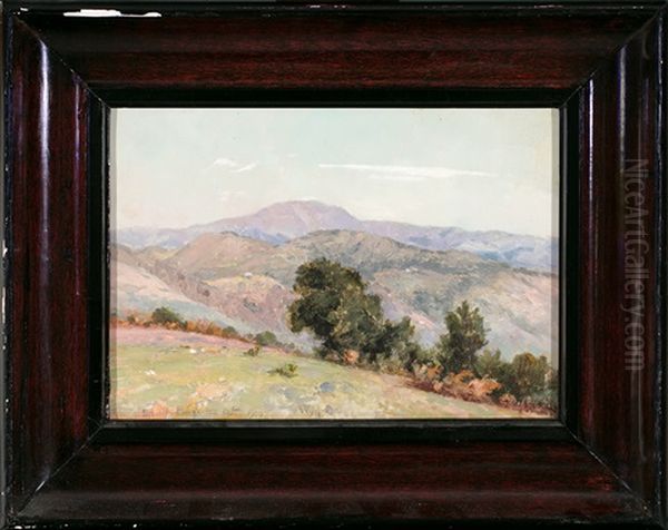 Paisaje De Olot Oil Painting by Jose Berga Boix