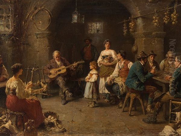 In The Tavern by Francesco Bergamini