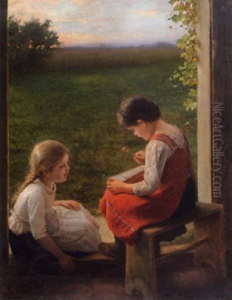 Die Kleine Abendmusik Im Freien by Carl Von Bergen