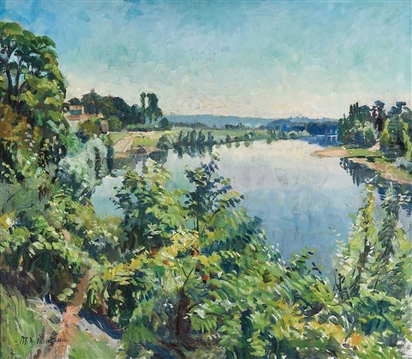 Vue De Riviere by Mathilde du Monceau de Bergendal