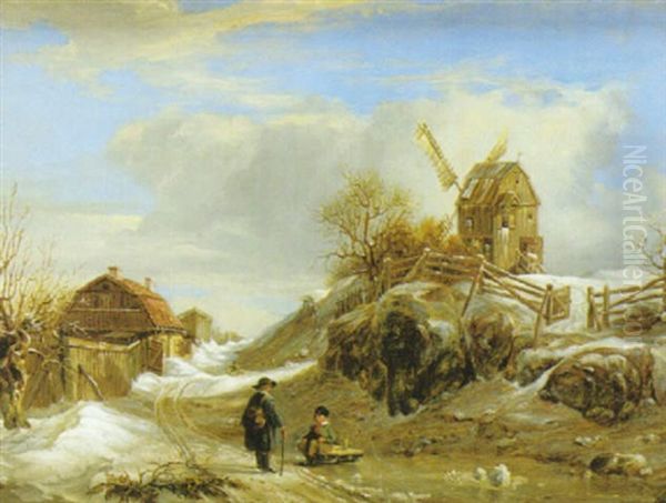 Spelbonskan Oil Painting by Johann Christian Berger