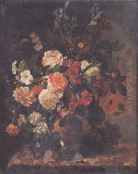 Fleurs Dans Un Vase Oil Painting by Jacques Berger