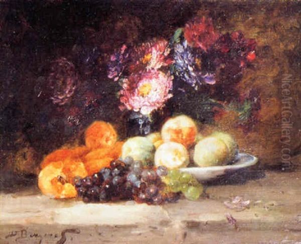 Nature Morte Aux Fruits Oil Painting by Denis Pierre Bergeret