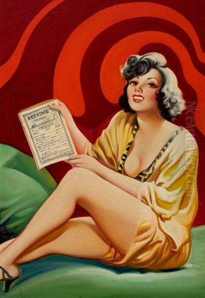 Romance Preferred, Bedtime Stories Pulp Cover by Earle Kulp Bergey