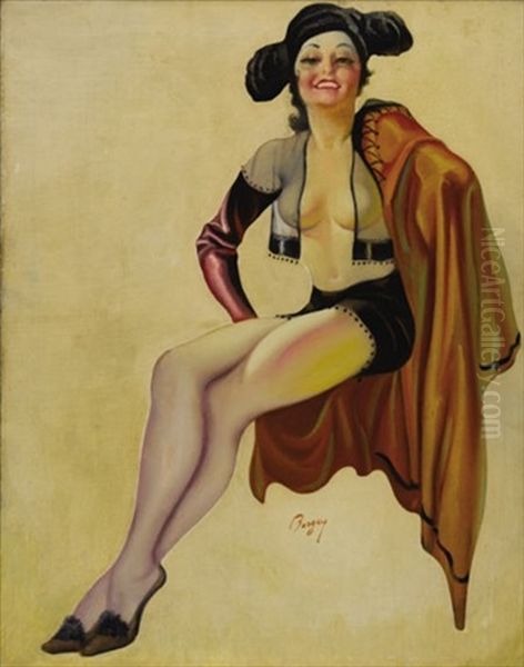 Matador (cover Illus. For Gay Parisienne) Oil Painting by Earle Kulp Bergey